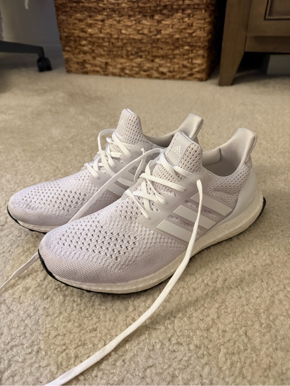 adidas: Ultra Boost White Sneakers